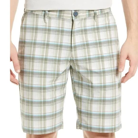Tommy Bahama NWT Ocean Ombre Khaki Golf Shorts Men's Size 38 Quick Drying UPF 30 - Picture 1 of 12